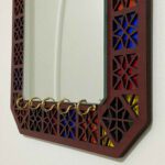 Price and Buy Rustic Entryway Mirror with Key Hooks – Traditional Wooden Key Organizer - Image 7