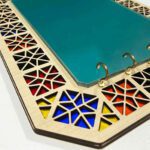 Price and Buy Rustic Entryway Mirror with Key Hooks – Traditional Wooden Key Organizer - Image 9