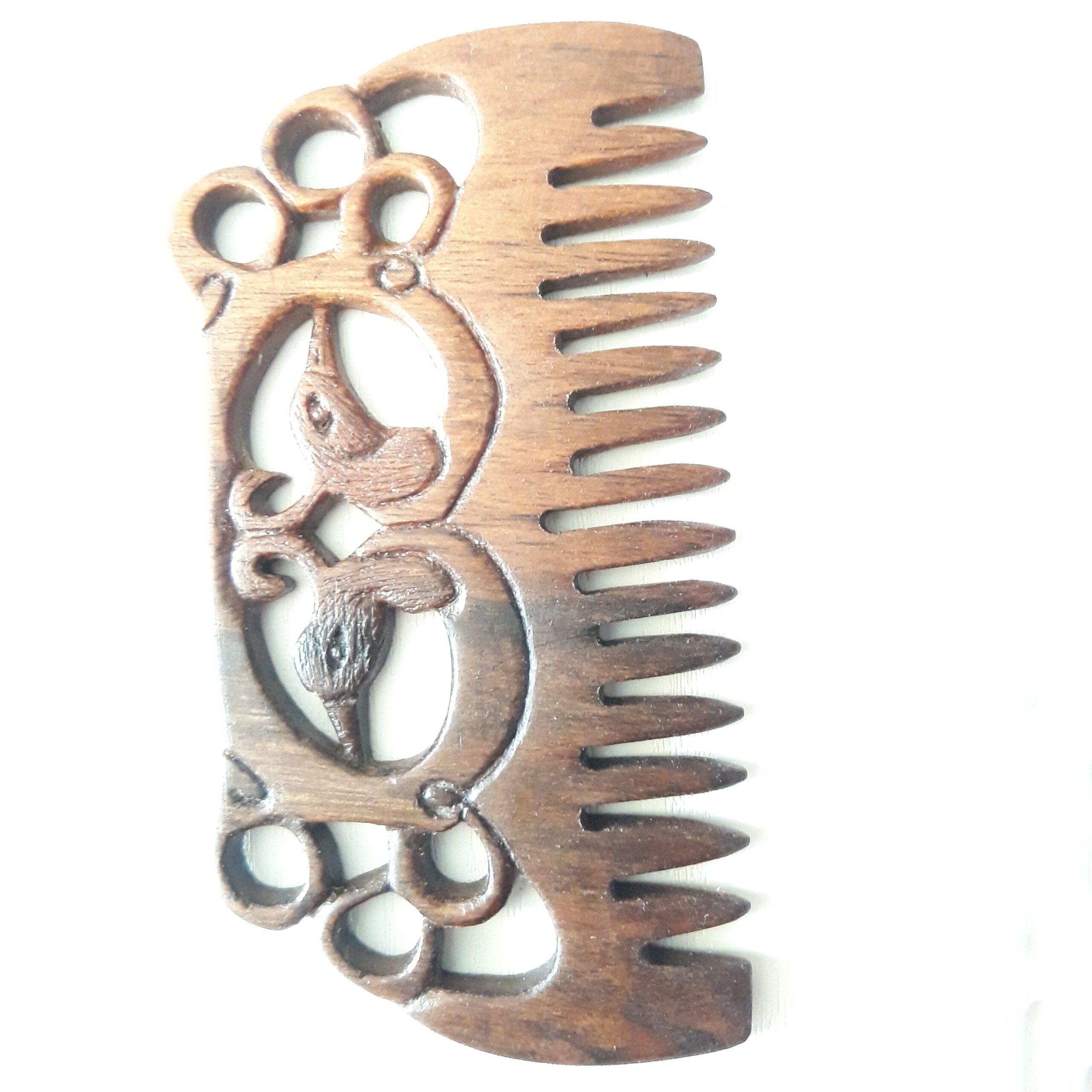 Price and Buy Rustic Hand-Carved Wooden Comb with Bird Design_6902235ee008a.jpeg Price and Buy Rustic Hand-Carved Wooden Comb with Bird Design - Image 1