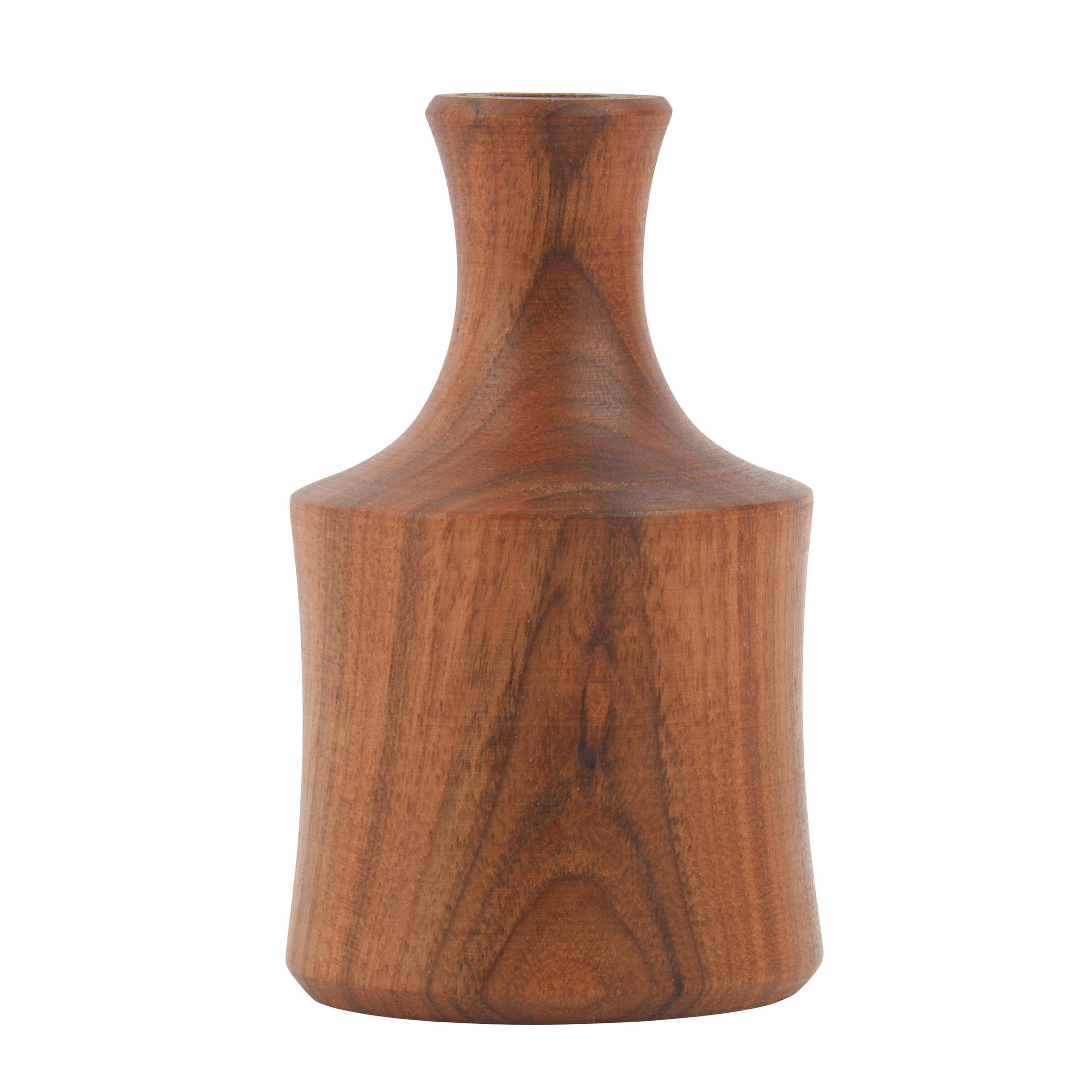 Price and Buy Rustic & Minimal Decorative Bud Vase Made from Natural Solid Wood – Set of 2
