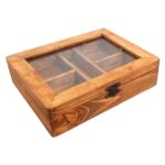 Price and Buy Rustic Multi-Compartment Wooden Snack Box – Perfect for Nuts, Dry Fruits & Seeds - Image 5