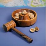 Price and Buy Rustic Walnut Wood Nutcracker – Bowl & Hammer for Walnuts & Hard-Shelled Nuts - Image 3