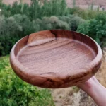 Price and Buy Rustic Walnut Wood Serving Barrel Bowl – Handcrafted for Kitchen,25 cm