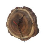 Price and Buy Rustic Wooden Analog Wall Clock – Handcrafted Home Décor - Image 4