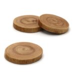 Price and Buy Rustic Wooden Coaster – Handmade Made of Plane Wood for Home Decor (Pack of 6) - Image 4