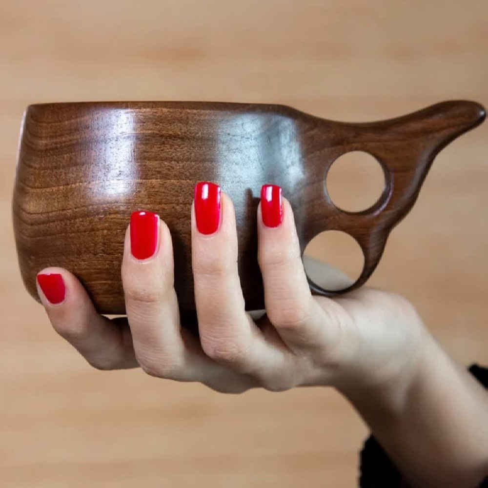 Price and Buy Rustic Wooden Cup – Handcrafted Camping Cup Model Arko - Image 3