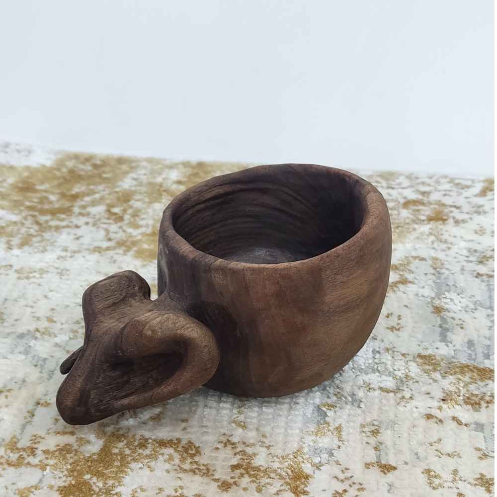 Price and Buy Rustic Wooden Cup – Handcrafted Camping Cup Model Buffalo - Image 5