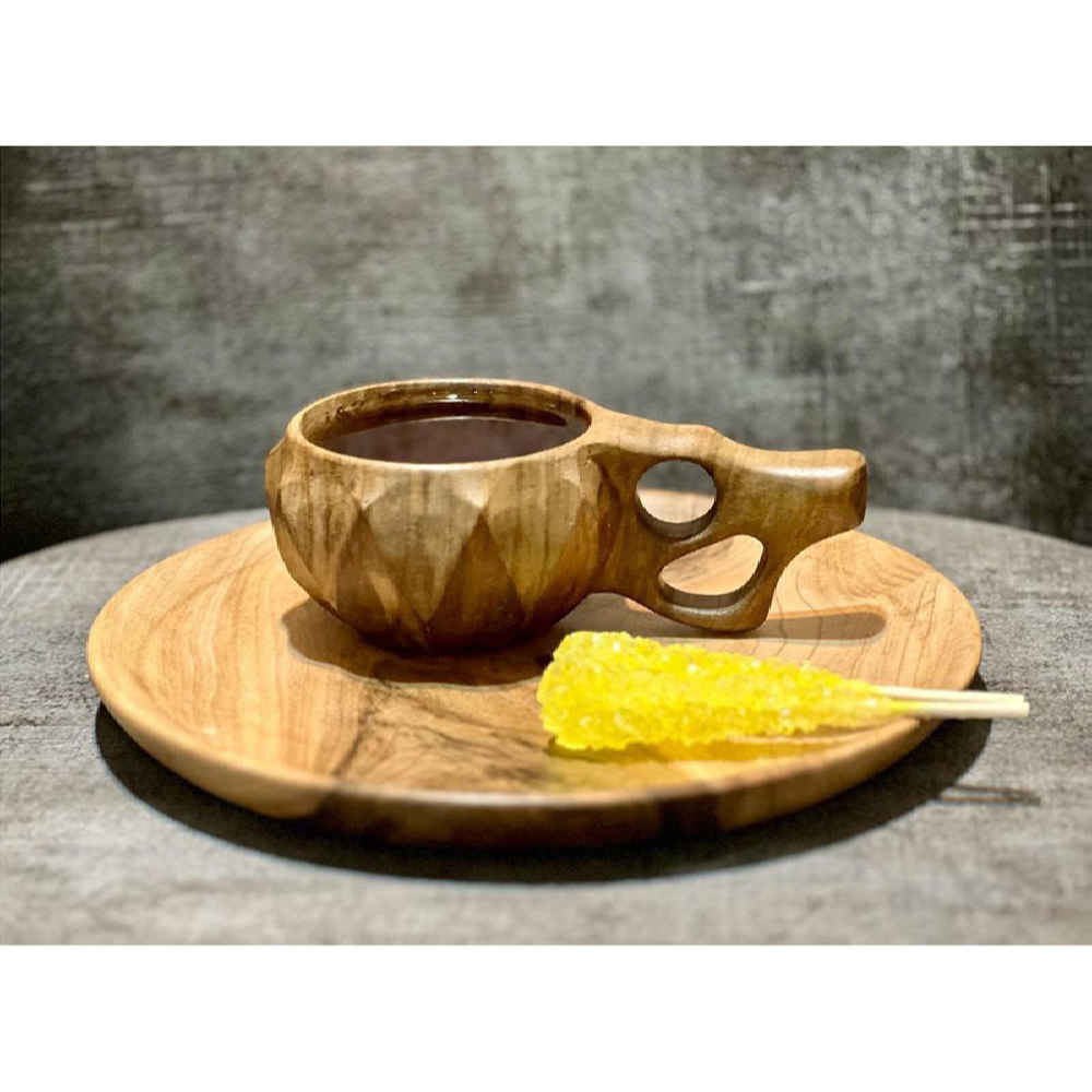 Price and Buy Rustic Wooden Cup – Handcrafted Camping Cup Model Dimond - Image 5
