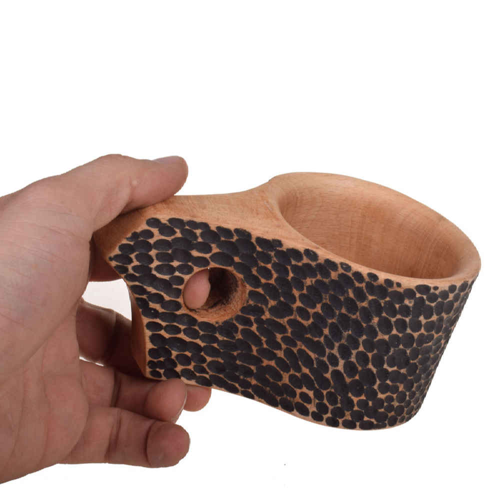 Price and Buy Rustic Wooden Cup – Handcrafted Camping Cup Model Jungle - Image 3
