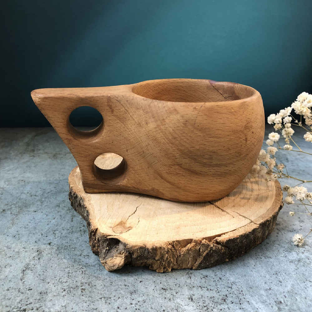 Price and Buy Rustic Wooden Cup – Handcrafted Camping Cup Model Neshat - Image 3