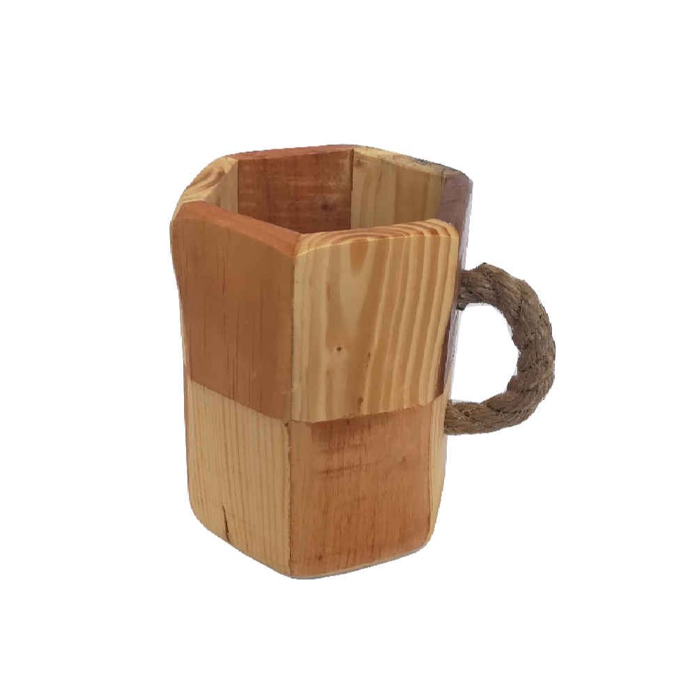 Price and Buy Rustic Wooden Cup – Handcrafted Camping Cup Model Safa