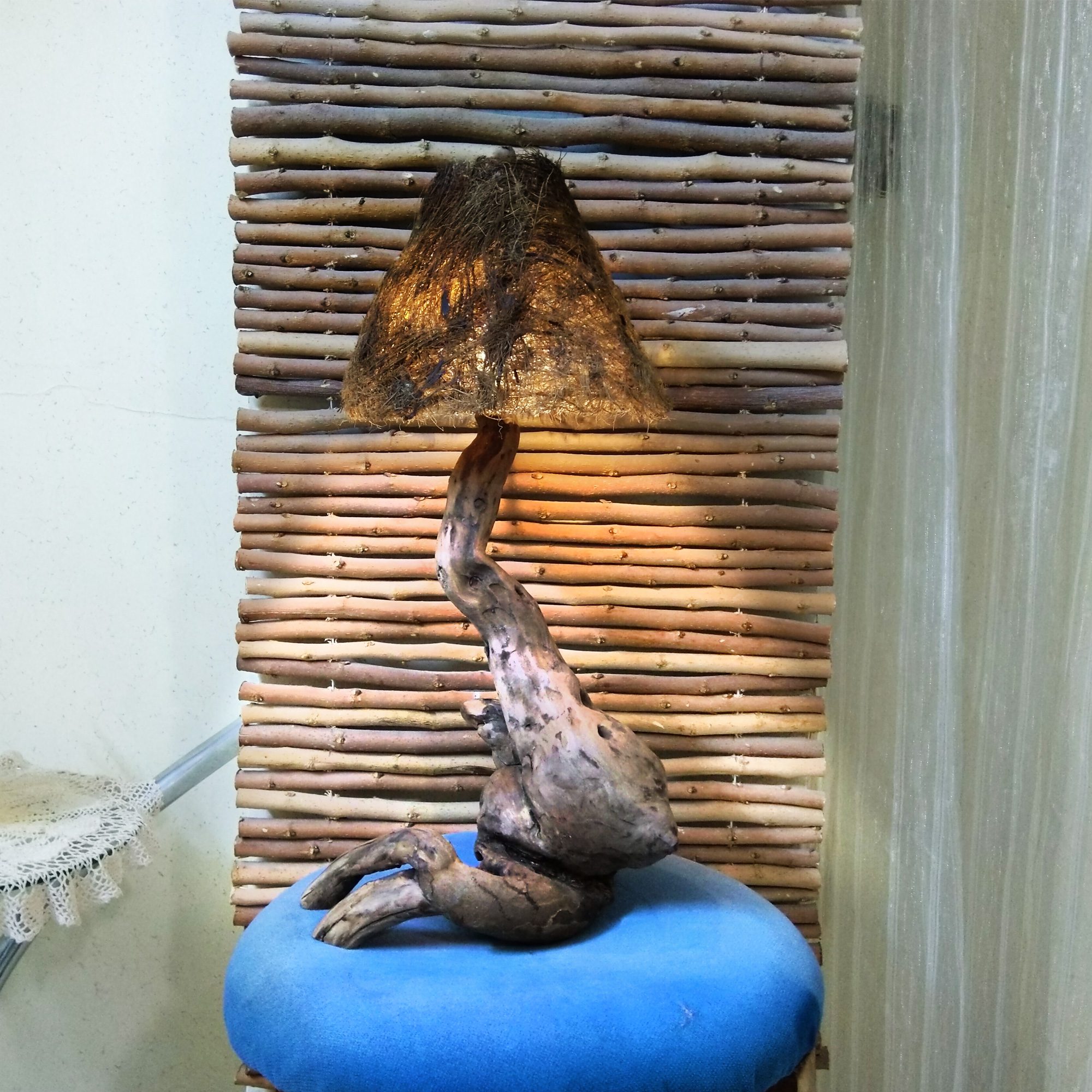 Price and Buy Rustic Wooden Log Table Lamp Handcrafted Elegance for Home Decor - Image 3