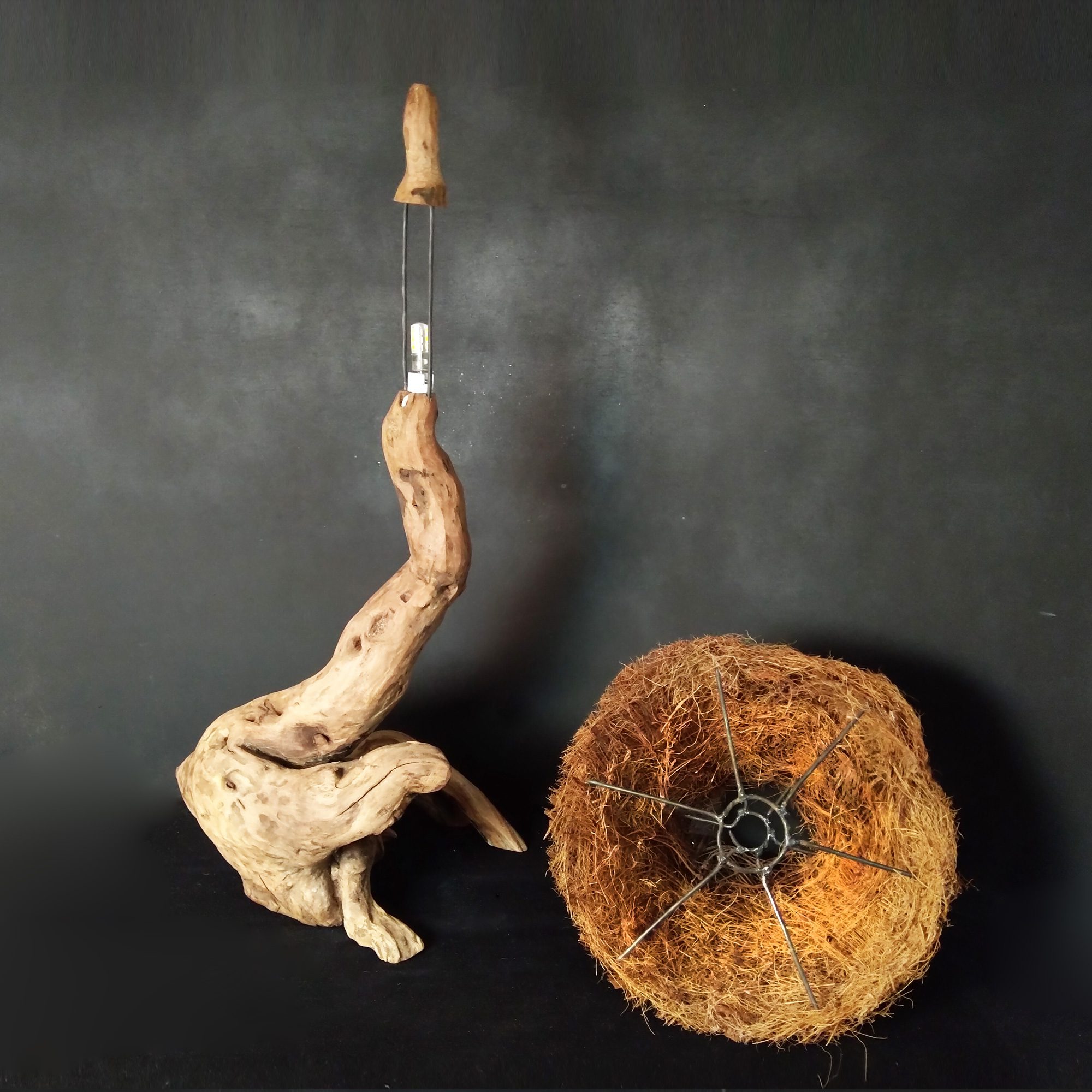 Price and Buy Rustic Wooden Log Table Lamp Handcrafted Elegance for Home Decor - Image 6