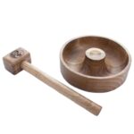 Price and Buy Rustic Wooden Nutcracker – Natural Hammer & Bowl Set for Home & Kitchen Use