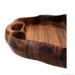 Price and Buy Rustic Wooden Tray with Natural Deformed Shape – Suitable for Display & Organizing - Image 3