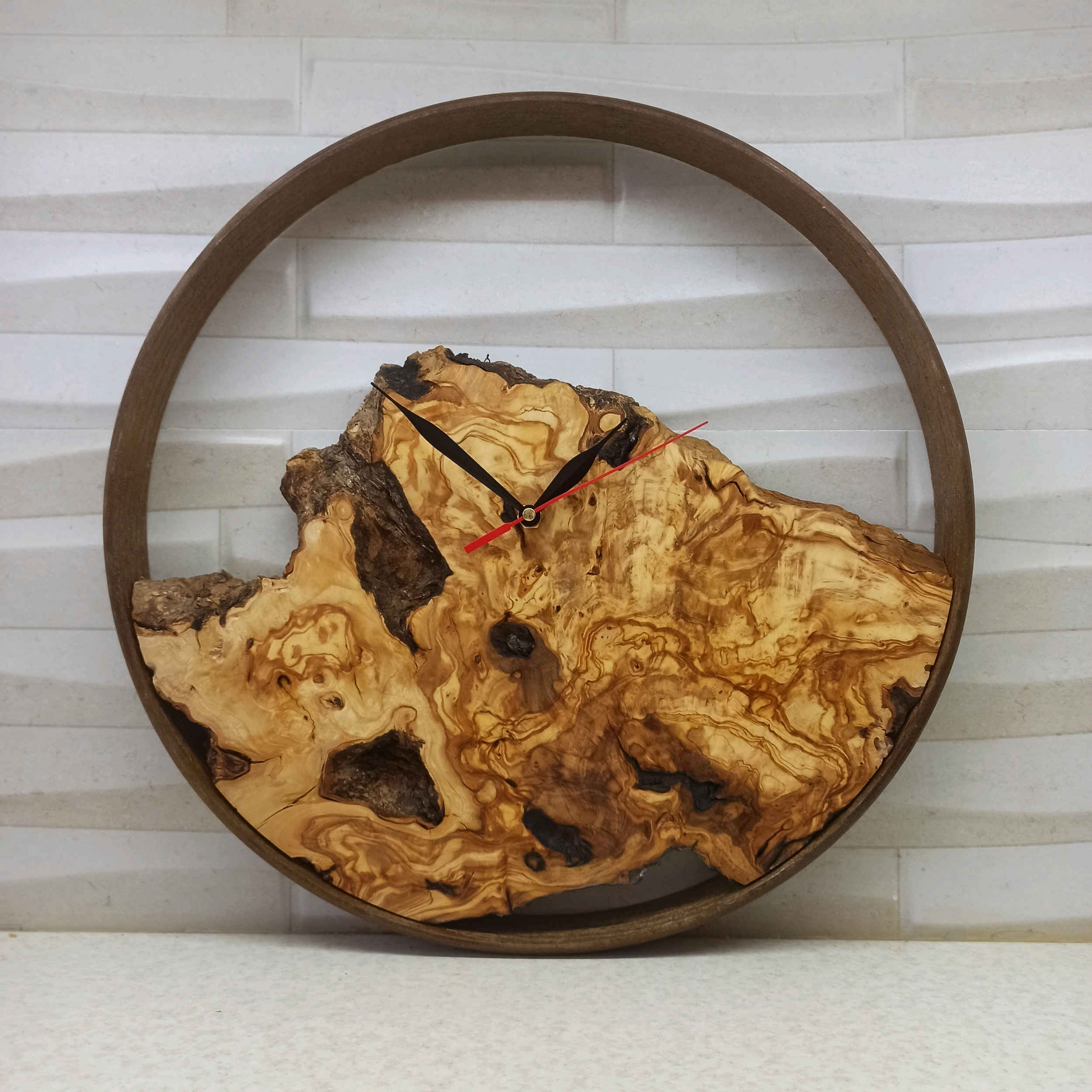 Price and Buy Rustic Wooden Wall Clock – Eco-Friendly Home Decor - Image 3