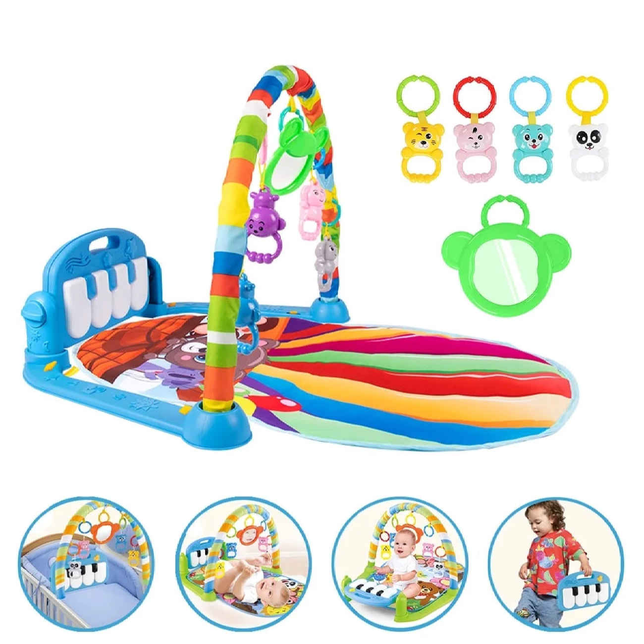 Price and Buy Safe and Soft Animal Print Baby Mat with Piano and Rattles_6903a38aad891.jpeg Price and Buy Safe and Soft Animal Print Baby Mat with Piano and Rattles - Image 6