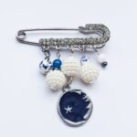 Price and Buy Safety Pin Brooch for Women with Agate Gemstone – Secret Model with Healing Properties