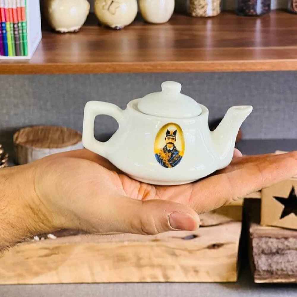 Price and Buy Saffron Infuser Teapot with Persian Qajari Design Model Naseri