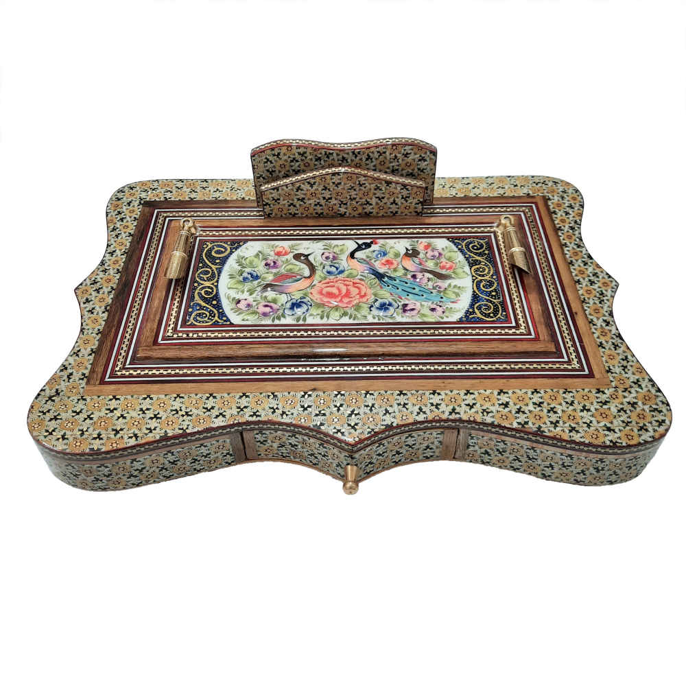Price and Buy Sahar Edition – Persian Khatamkari Wooden Pen Holder for Office