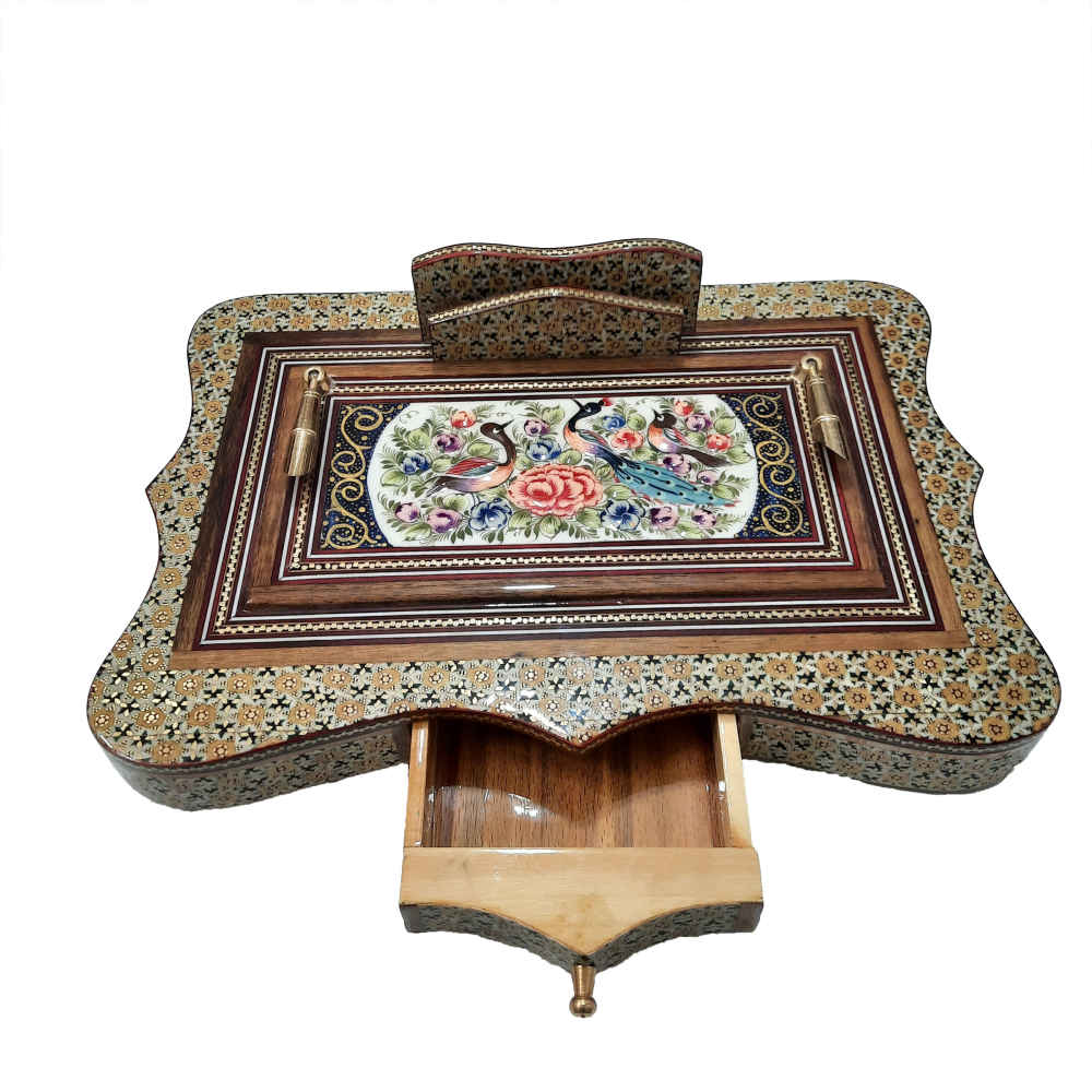 Price and Buy Sahar Edition – Persian Khatamkari Wooden Pen Holder for Office - Image 3