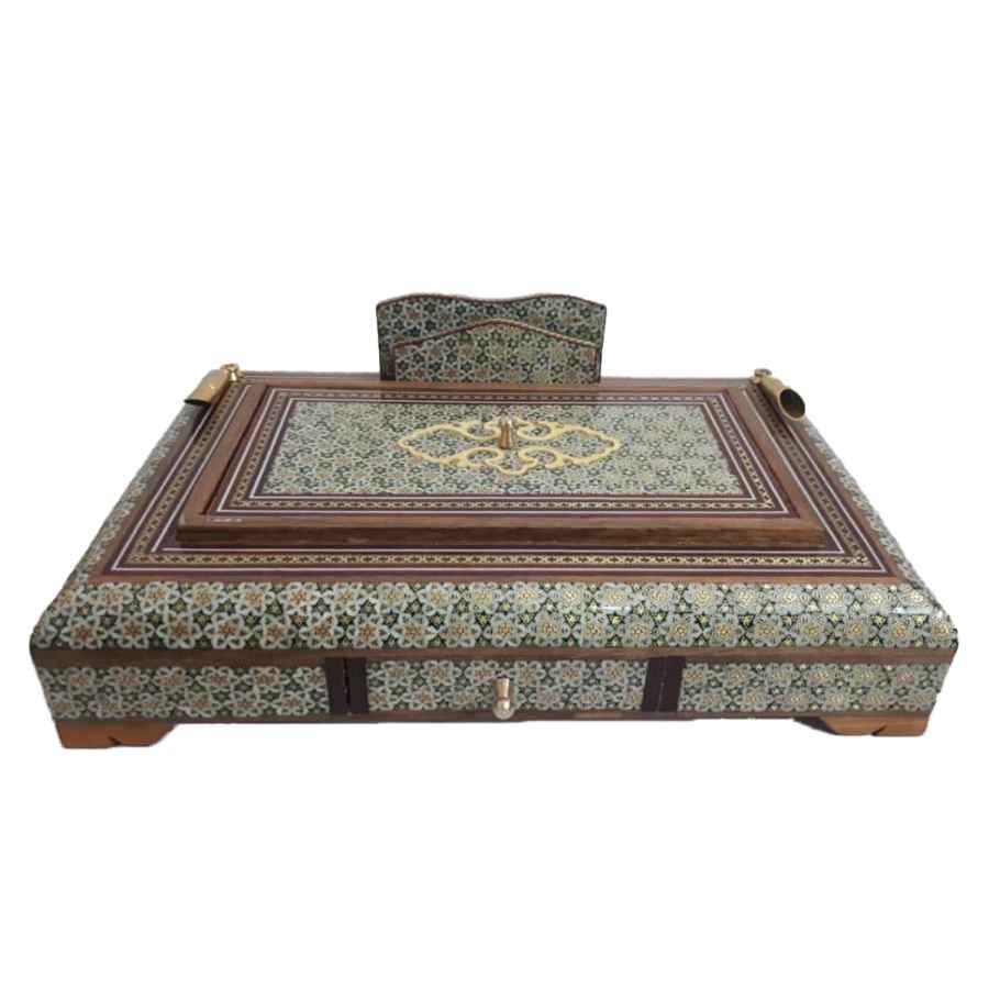 Price and Buy Sana Pattern – Intricately Crafted Persian Wooden Pen Holder for Desk