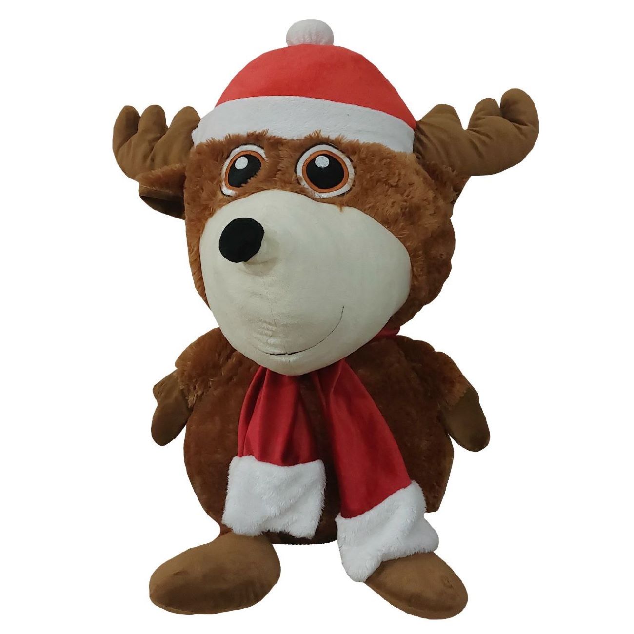 Price and Buy Santa Hat Deer Design Doll – Adorable Plush Dolls for Cozy Moments_6902640e9dfc7.jpeg Price and Buy Santa Hat Deer Design Doll – Adorable Plush Dolls for Cozy Moments - Image 1