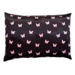Price and Buy Satin Pillowcase – Lightweight Soft Decorative Butterfly Design