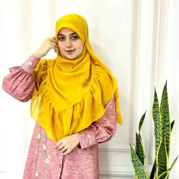 Price and Buy Scarf for Women – Gathered Design Yellow_69026ced37e1b.jpeg Price and Buy Scarf for Women – Gathered Design Yellow