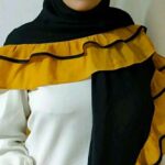 Price and Buy Scarf for Women – Scarf with Piped Edges Gathered Design