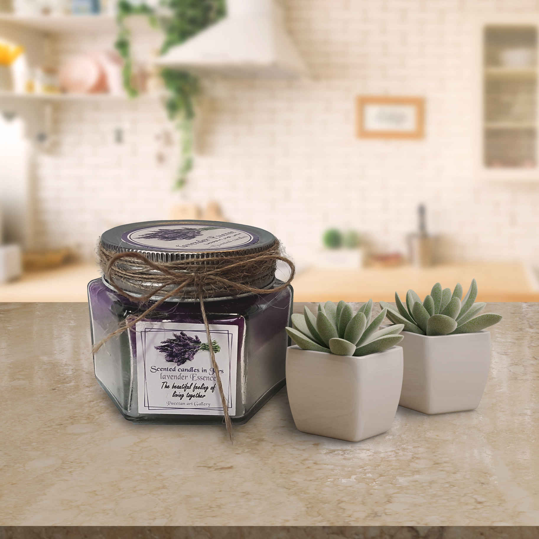 Price and Buy Scented Candle Jar for Gift and Decoration Lavender Scent - Image 4