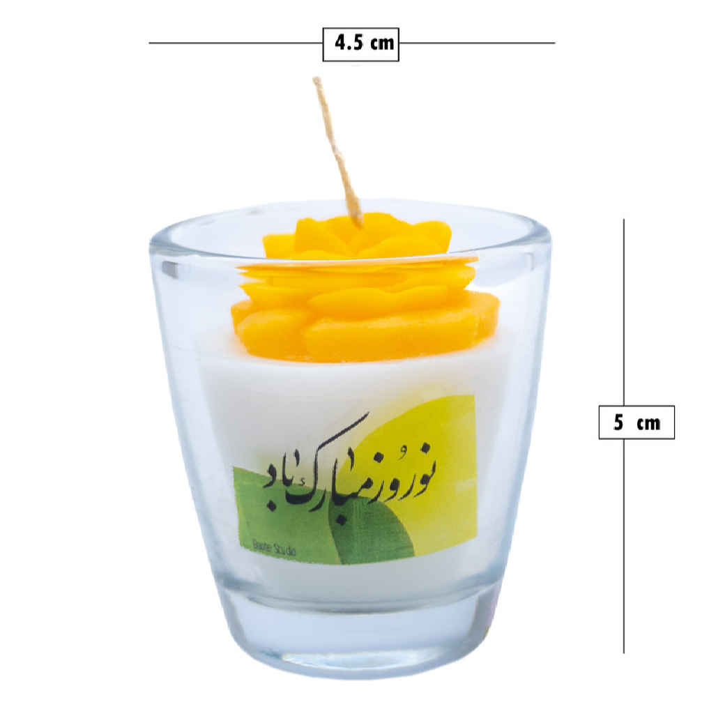 Price and Buy Scented Candle Jar – Taravat Model for Haft-Sin Decor (2x) - Image 3