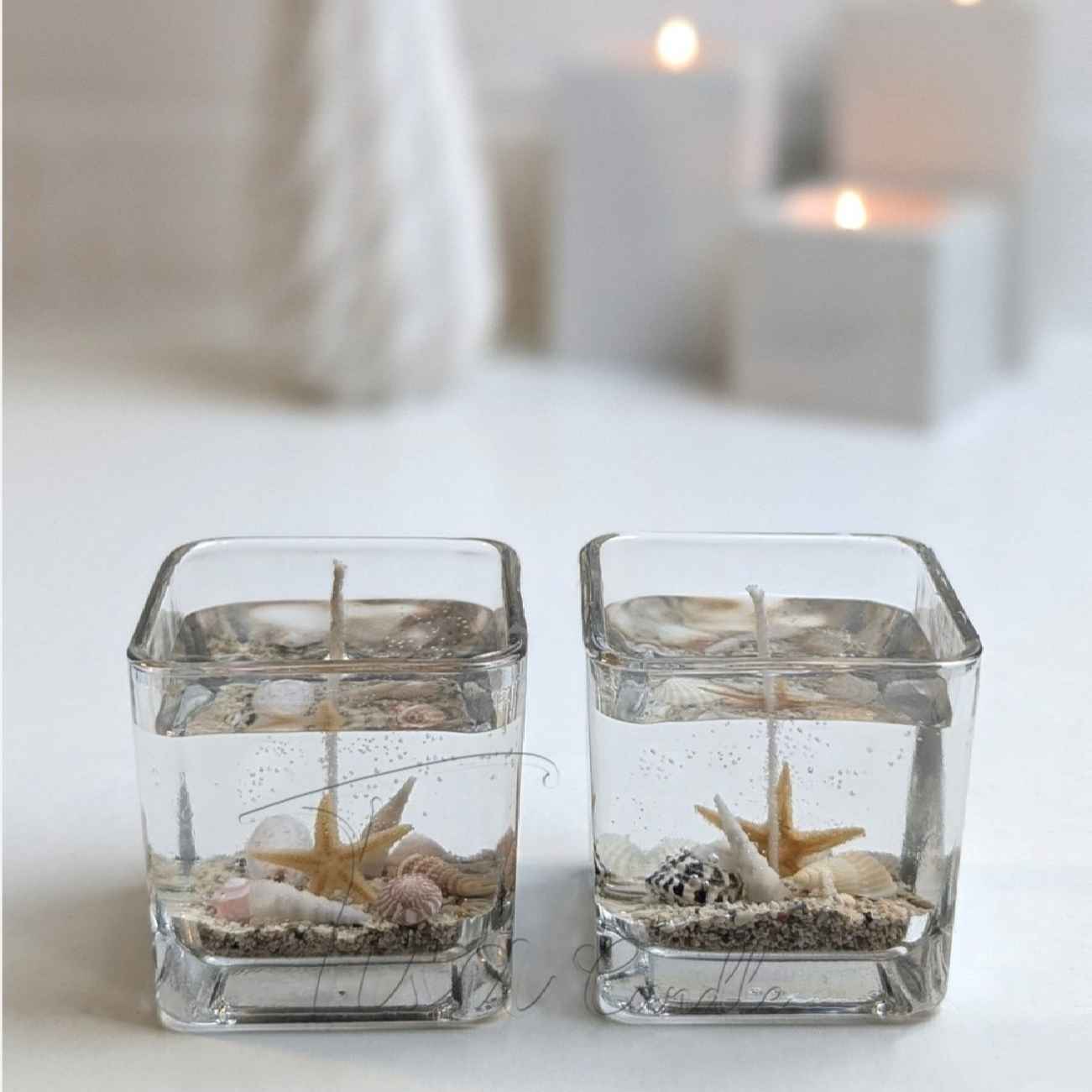 Price and Buy Sea Breeze Glass Jar Candle Set of 2 – Handcrafted & Ocean-Inspired - Image 4