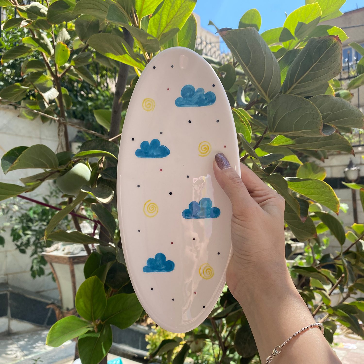 Price and Buy Serving Ceramic Tray Artistic Hand Painted - Image 3