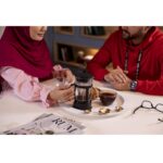 Price and Buy Serving Metal Tray with Steel Golden Flower Design - Image 5