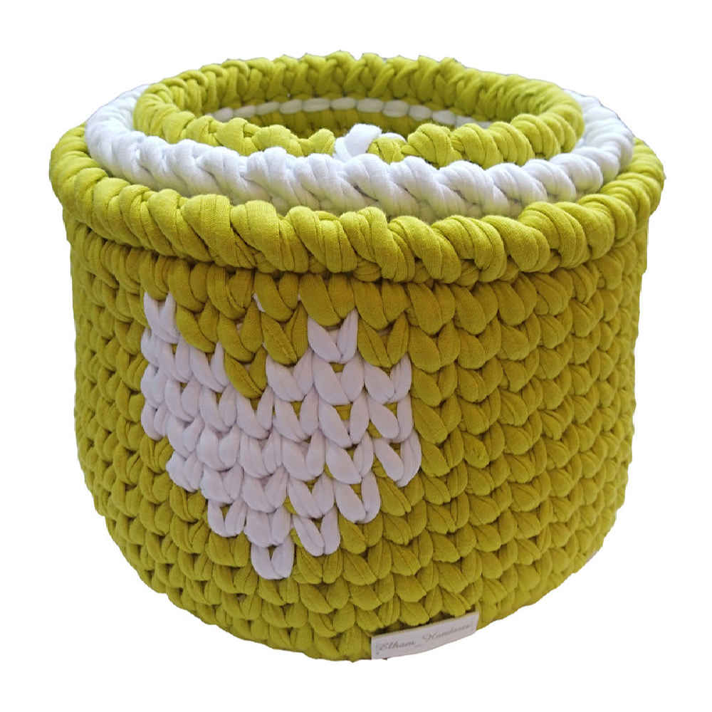 Price and Buy Set of 3 Crochet Storage Baskets Yarn Model Art - Image 4