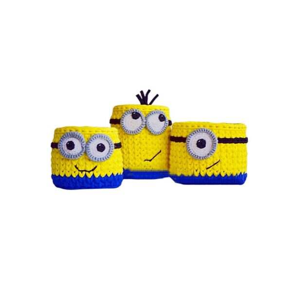 Price and Buy Set of 3 Crochet Storage Baskets Yarn Model Minions_68fce3ca83fb2.jpeg Price and Buy Set of 3 Crochet Storage Baskets Yarn Model Minions