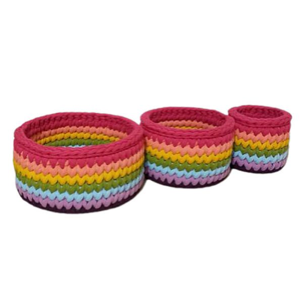 Price and Buy Set of 3 Crochet Storage Baskets Yarn Model Rainbow_68fce40d287f0.jpeg Price and Buy Set of 3 Crochet Storage Baskets Yarn Model Rainbow