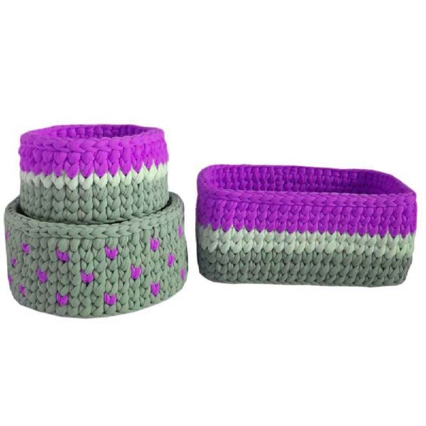 Price and Buy Set of 3 Crochet Storage Baskets Yarn Model Sana_68fc0cb169a31.jpeg Price and Buy Set of 3 Crochet Storage Baskets Yarn Model Sana