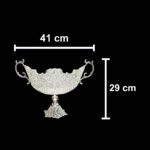 Price and Buy Set of 3 Decorative Persian Filigree Silver Coated Vases & Bowl - Image 4