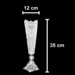 Price and Buy Set of 3 Decorative Persian Filigree Silver Coated Vases & Bowl - Image 5