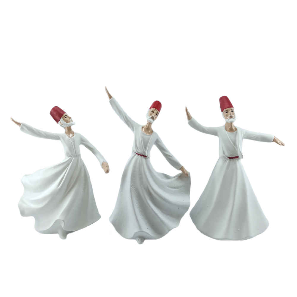 Price and Buy Set of 3 Decorative Sama Dance Figurines – Cultural Dance