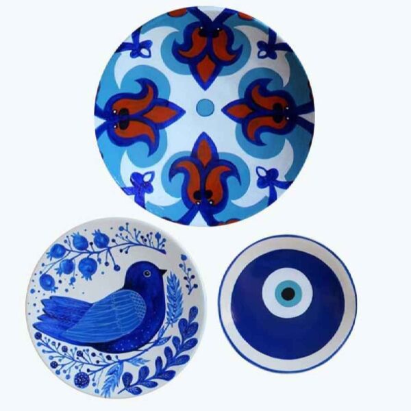 Price and Buy Set of 3 Hand-Painted Decorative Pottery Wall Plate Ana_68fc2505562ae.jpeg Price and Buy Set of 3 Hand-Painted Decorative Pottery Wall Plate Ana