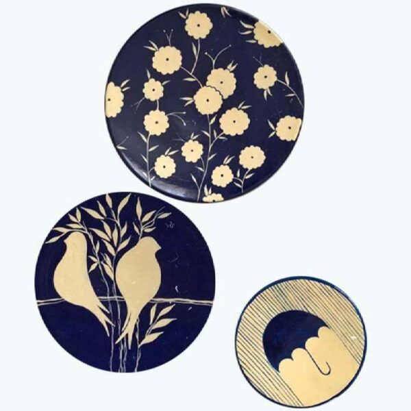 Price and Buy Set of 3 Hand-Painted Decorative Pottery Wall Plate Flower_68fc24de82337.jpeg Price and Buy Set of 3 Hand-Painted Decorative Pottery Wall Plate Flower