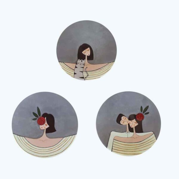 Price and Buy Set of 3 Hand-Painted Decorative Pottery Wall Plate Love’s Portrait_68fc24c589255.jpeg Price and Buy Set of 3 Hand-Painted Decorative Pottery Wall Plate Love’s Portrait