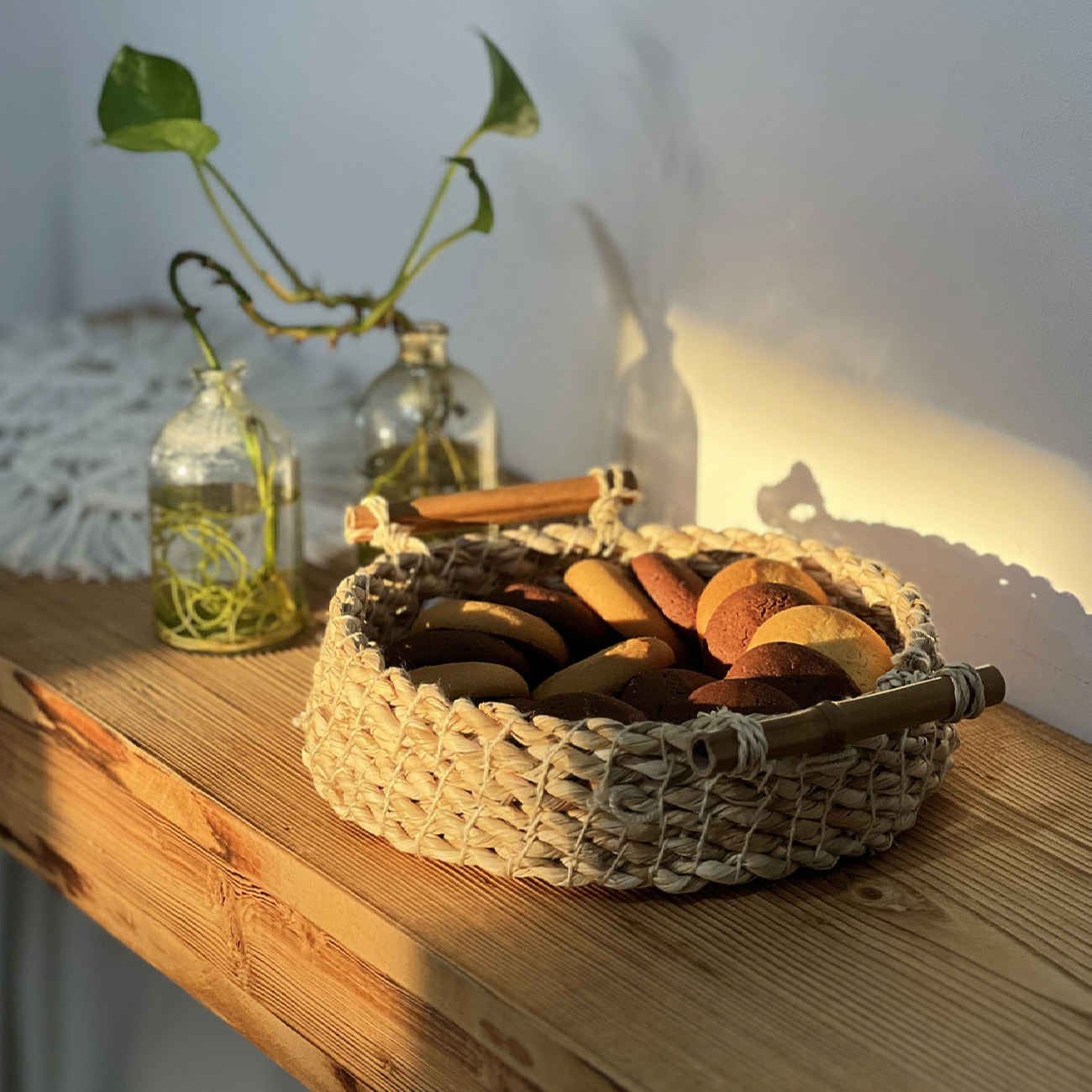 Price and Buy Set of 3 Handwoven Basket with Bamboo Handle - Image 8
