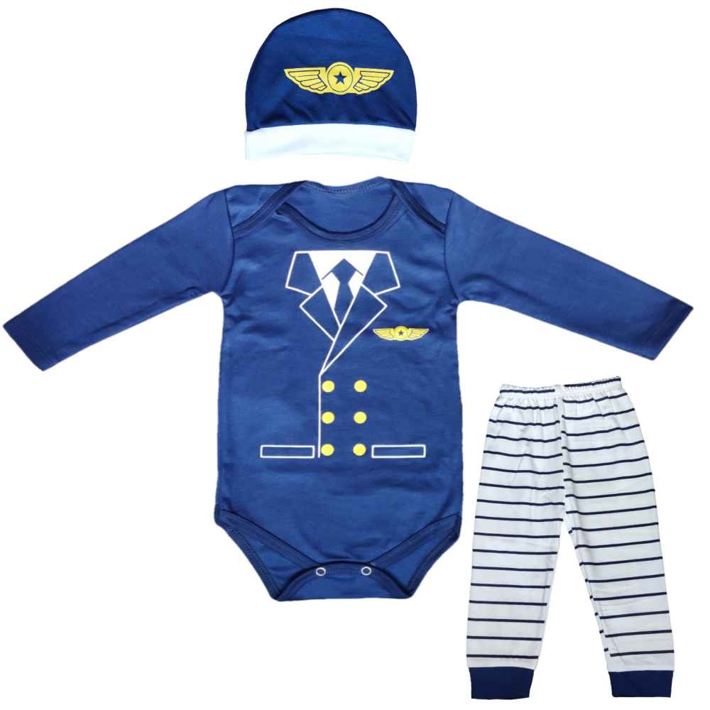 Price and Buy Set of 3 Newborn Baby Clothes Model Captain_68fc26dc959dd.jpeg Price and Buy Set of 3 Newborn Baby Clothes Model Captain - Image 1