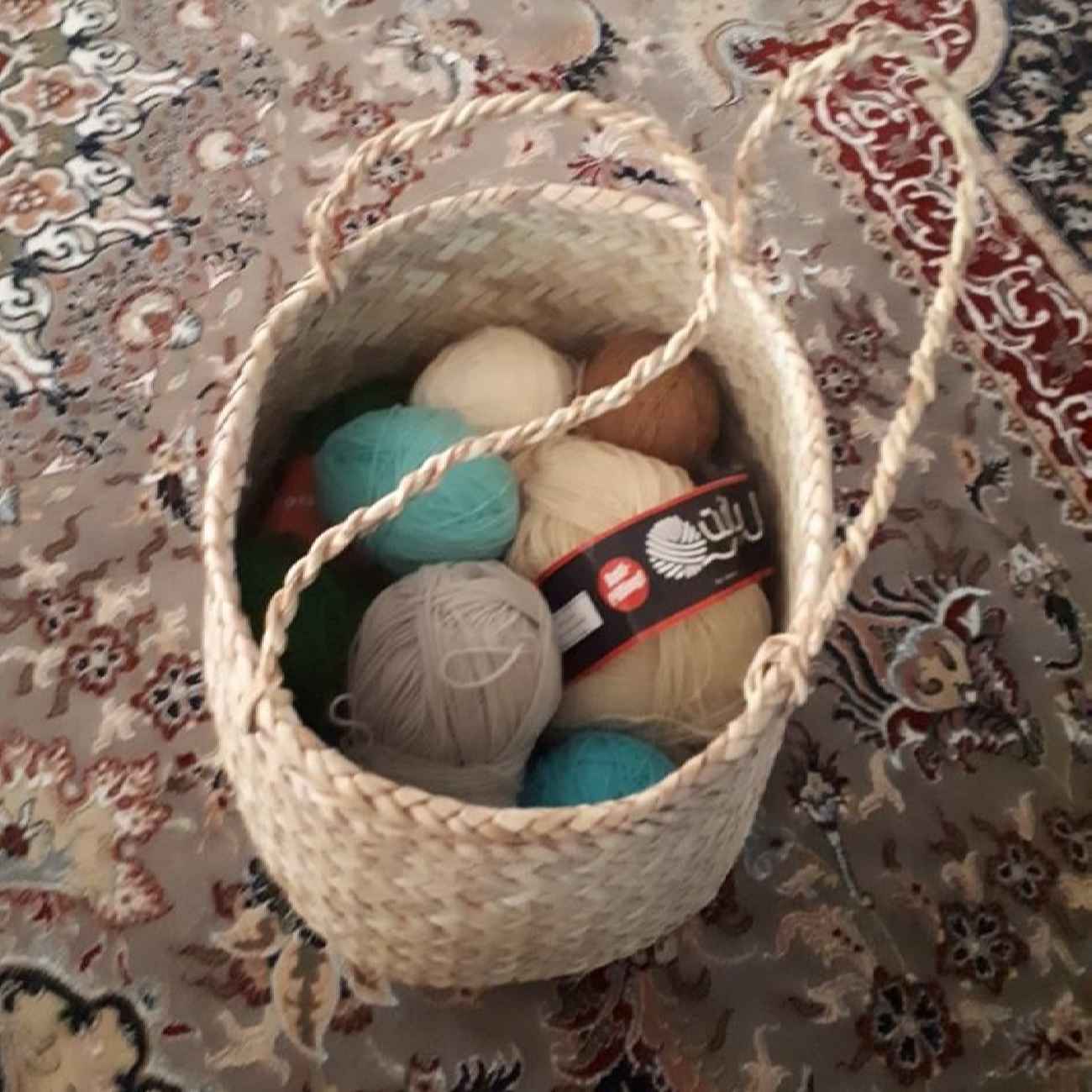 Price and Buy Set of 3 Persian Handwoven Palm Leaf Storage Baskets - Image 5