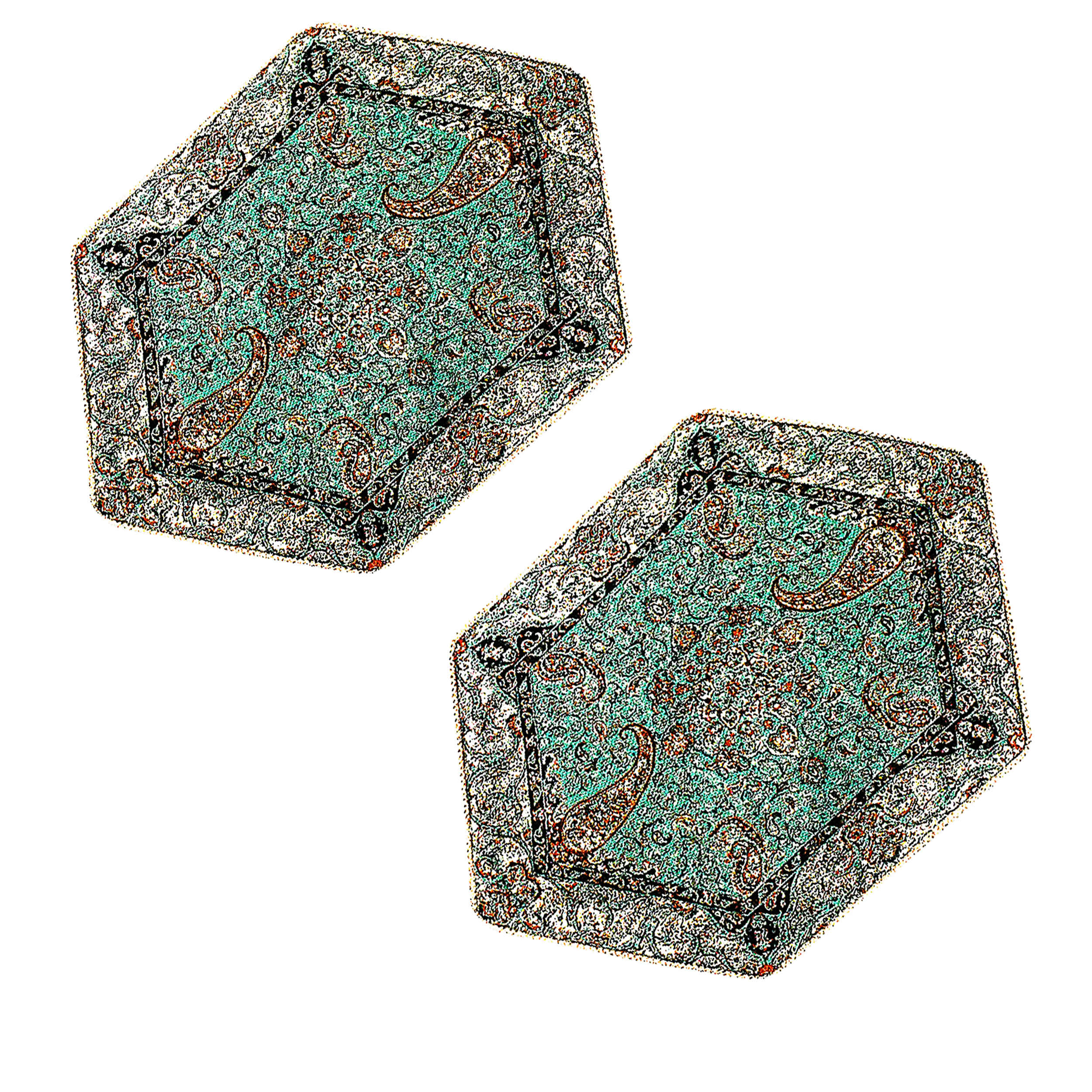 Price and Buy Set of 3 Termeh Tablecloth Luxurious with Persian Paisley Pattern Shiva - Image 3
