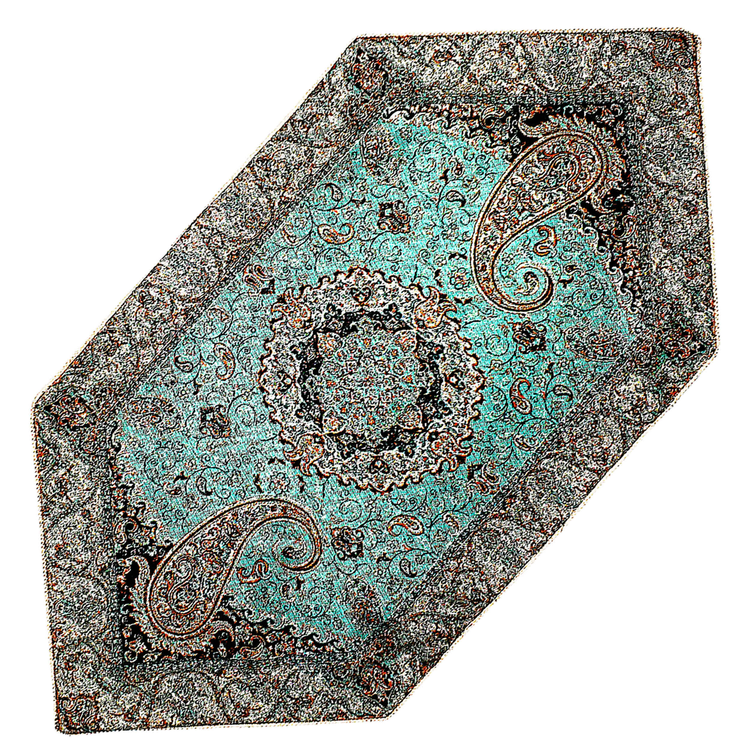 Price and Buy Set of 3 Termeh Tablecloth Luxurious with Persian Paisley Pattern Shiva - Image 4